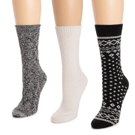 MUK LUKS Women's 3 Pack Boot Socks image {1}