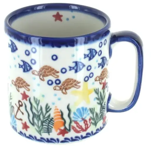 Blue Rose Polish Pottery Vena Mug image {6}