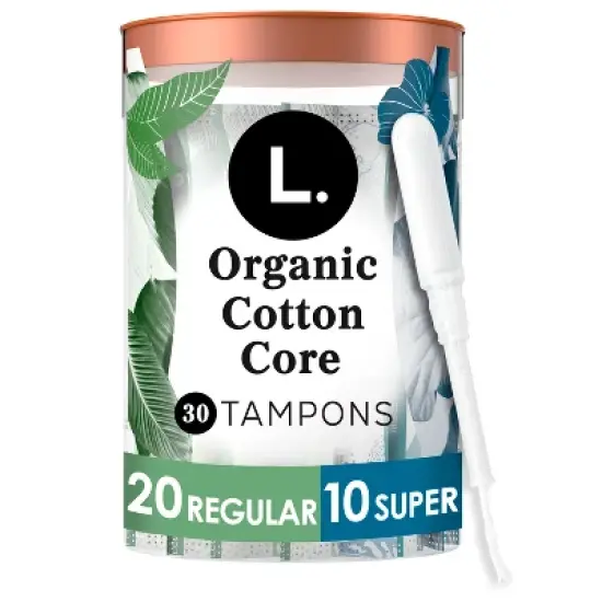 L . Organic Cotton Full Size Multipack Tampons - Regular/Super - 30ct image {14}