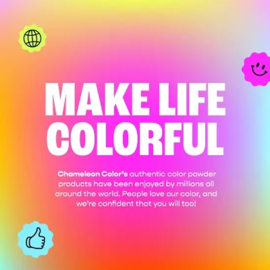 Chameleon Colors Gender Reveal Powder - Easy-Open Bags of Color Chalk Powder - 2 Pack of 1 Lb Bags image {6}