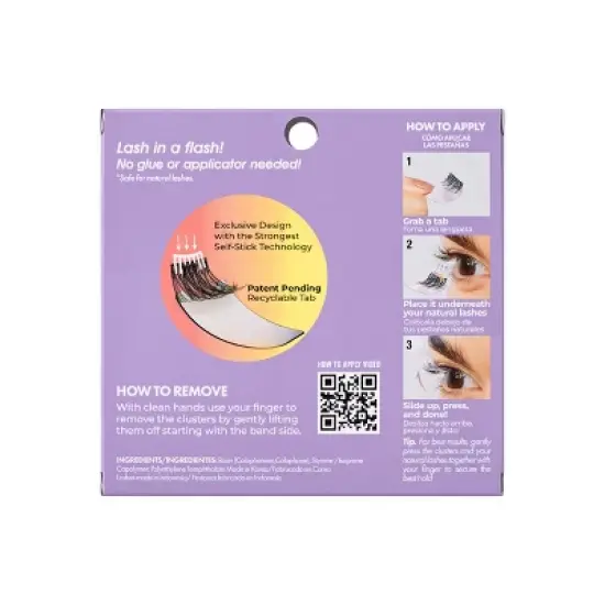 KISS Products imPRESS Easy Tab Press On Self Adhesive Eyelashes - Authentic Natural - 20ct image {10}