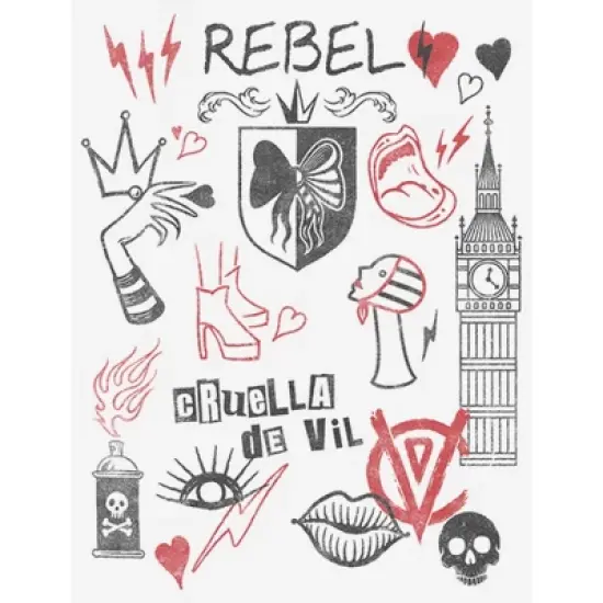 Women's Cruella Rebel Icons T-Shirt image {1}