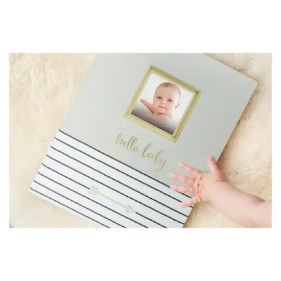 Pearhead Hello Baby, Baby Memory Book - Green image {5}