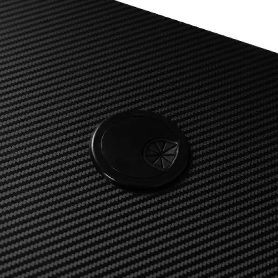 Emma and Oliver Gaming Desk Set - Cup/Headset Holder/Reclining & Footrest image {12}