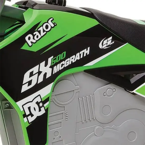 Razor Dirt Rocket SX500 McGrath Electric Bike - Green image {3}