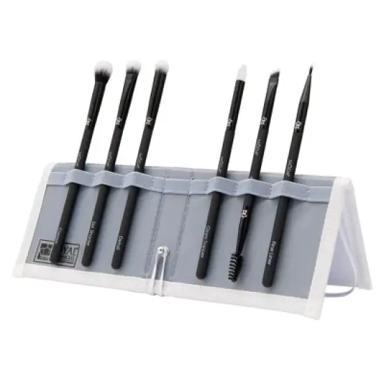 MODA Brush Beautiful Eyes Travel Makeup Brush Set with Flip Case- 7pc image {13}