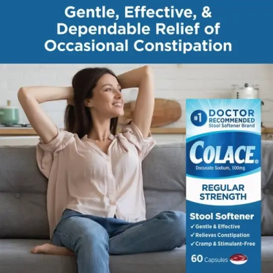 Colace Laxatives Digestive Capsules - 60ct image {3}