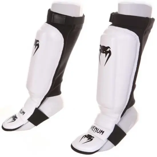 Venum 360 MMA Protective Shin Instep Guards - White image {1}