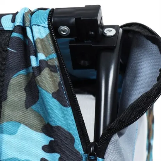 COWLOWN Orange Outdoor Heavy Duty Collapsible Pet Bike Trailer with Universal Hitch, Foldable Dog/Cargo Carrier Cart for Bicycles image {4}