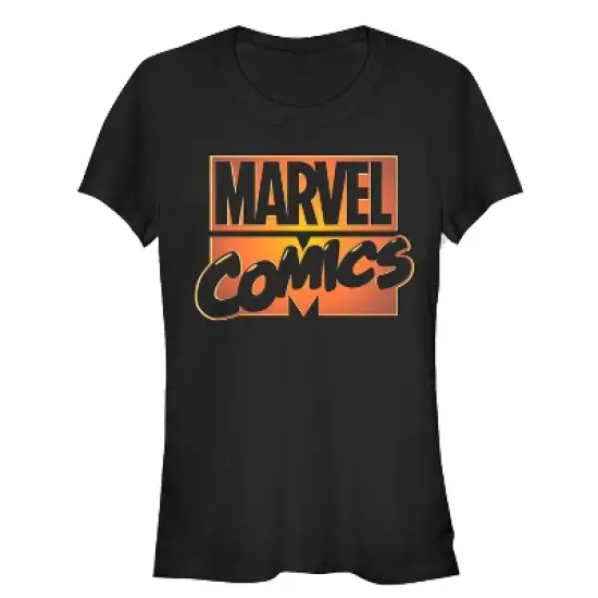 Junior's Marvel Halloween Comics Logo Glow T-Shirt image {2}