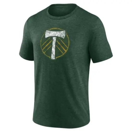 MLS Portland Timbers Men's Throwback Tri-Blend T-Shirt image {1}