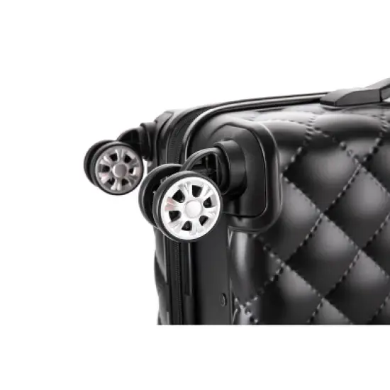 Rockland Melbourne Expandable ABS Hardside Carry On Spinner Suitcase - Quilt image {7}