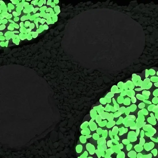 Nature Spring Glow in the Dark Solar-Powered Garden Stones - 200-pc image {2}