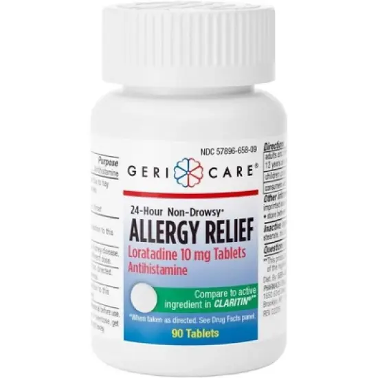 Geri Care Loratadine 10mg Tablets, 90 Count image {2}