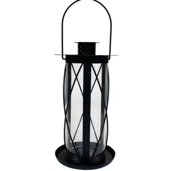 Heath Outdoor Products The Jamestown Lantern Bird Seed Feeder - Black image {1}