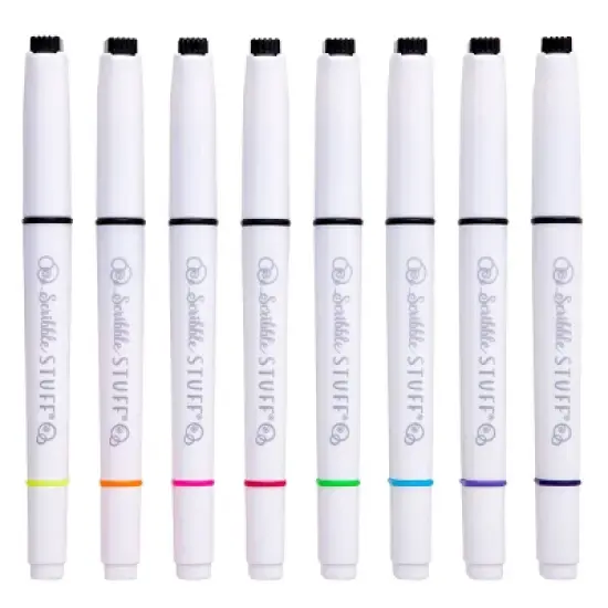 Scribble Stuff 8ct Doubled Ended Highlighter Marker/Fine Tip Pen image {6}