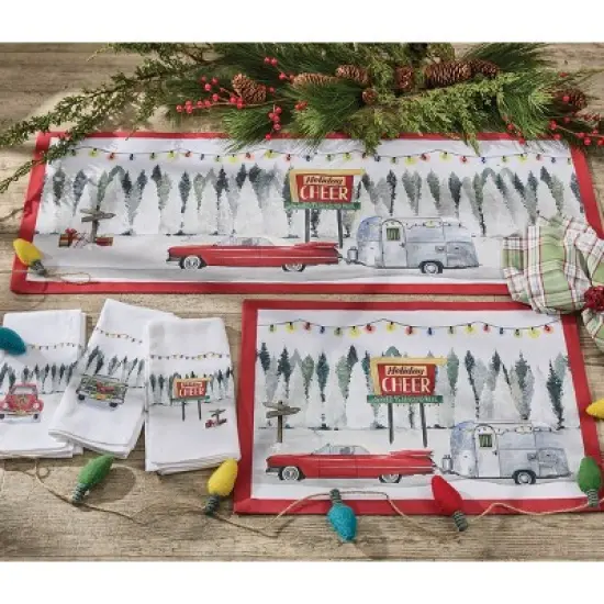 Park Designs Holiday Roadtrip Table Runner 13" X 36" image {1}