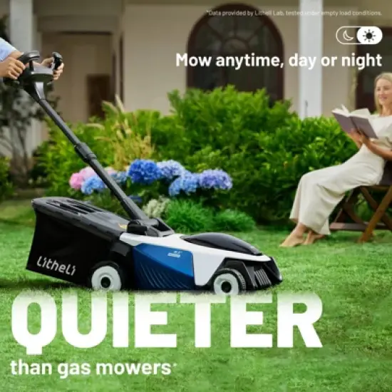 Litheli 18" 20V EASYSURGE Battery Walk-Behind Self-Propelled Lawn Mower image {12}