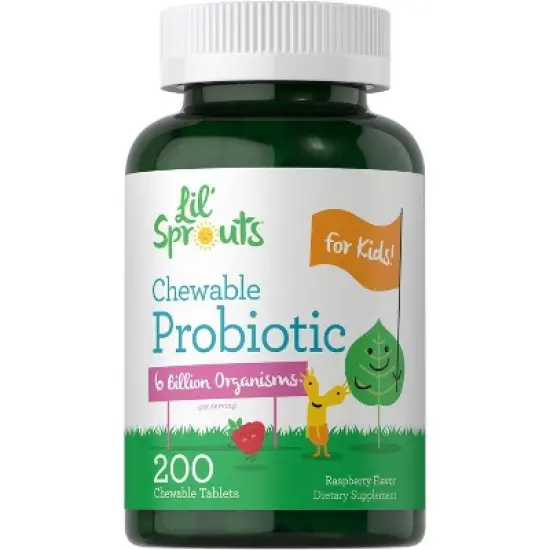 Carlyle Probiotics for Kids 6 Billion CFUs | 200 Chewable Tablets image {7}