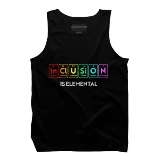 Design By Humans Inclusion is Elemental Flag Rainbow Periodic Table By CyanidieTank Top image {2}
