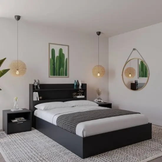 Nexera 4pc Full Hunter Bedroom Set image {4}