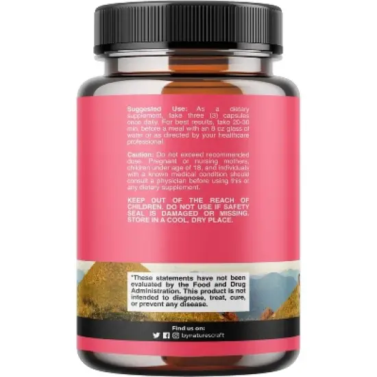 Horny Goat Weed for Women Capsules, Female Support Blend, Ashwagandha Panax Ginseng & Maca Root, Increase Drive Energy & Mood, Nature's Craft, 90ct image {1}