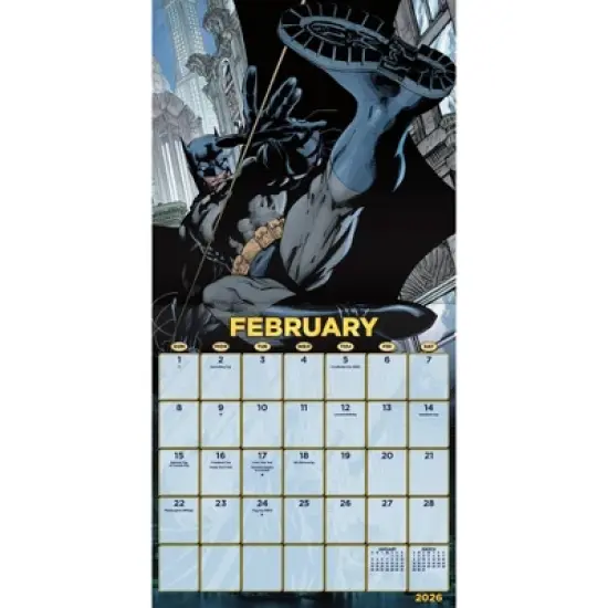 Trends International 2026 The Batman Comic 12"x12" Wall Calendar image {2}