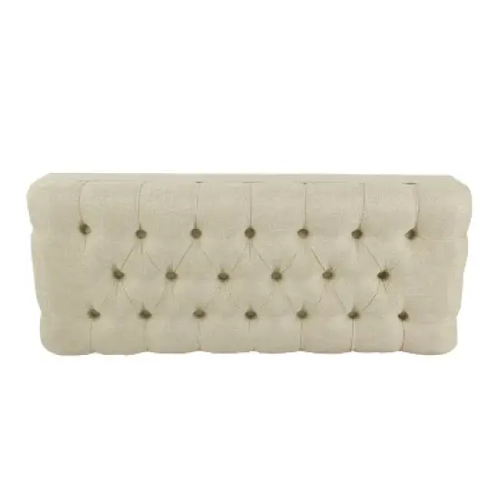 Classic Tufted Medium Bench - HomePop image {3}