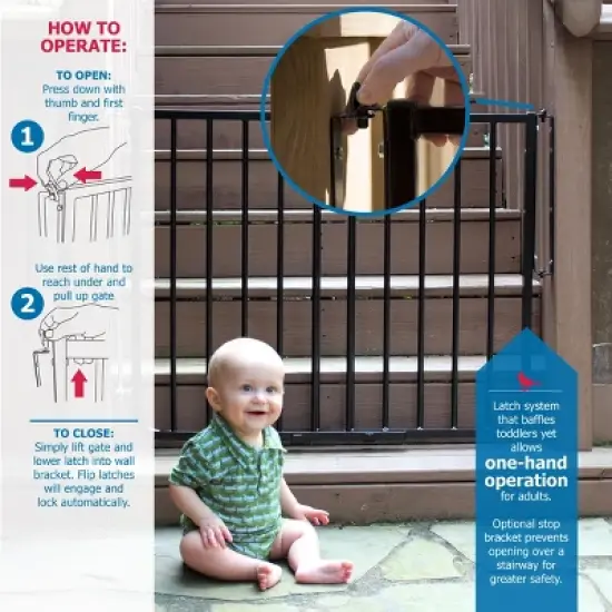 Cardinal Gates SS30OD Outdoor Baby & Pet Gate for Stairs image {3}