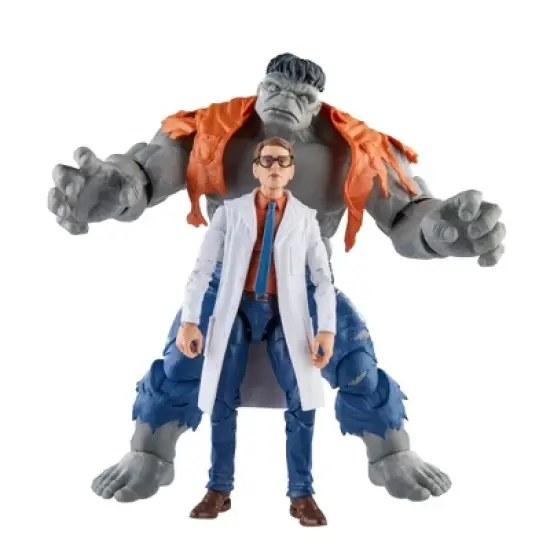 Marvel Avengers Legends Gray Hulk and Dr. Bruce Banner Action Figure Set - 2pk image {8}