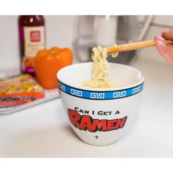 Boom Trendz Bowl Bop Can I Get A Ramen? Japanese Dinnerware Set | 16-Ounce Bowl, Chopsticks image {5}