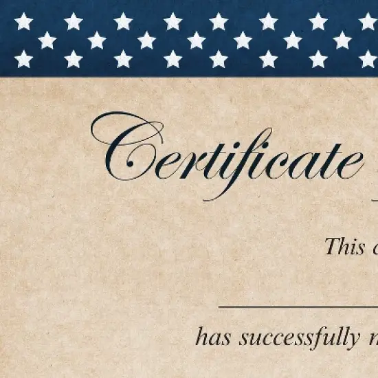 Great Papers! Patriotic Completion Certificates 8.5" x 11" Multicolor 25/Count (2015075) image {1}