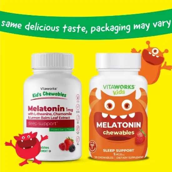 VitaWorks Kids - Melatonin 1 mg - 120 Chewables image {7}