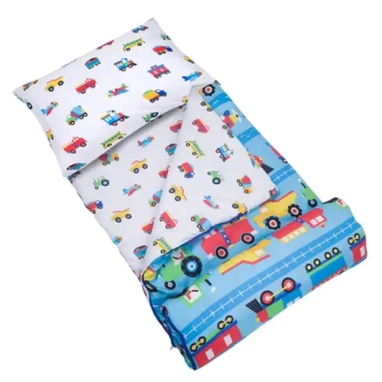 Wildkin Microfiber Kids Sleeping Bag w/ Pillowcase image {1}