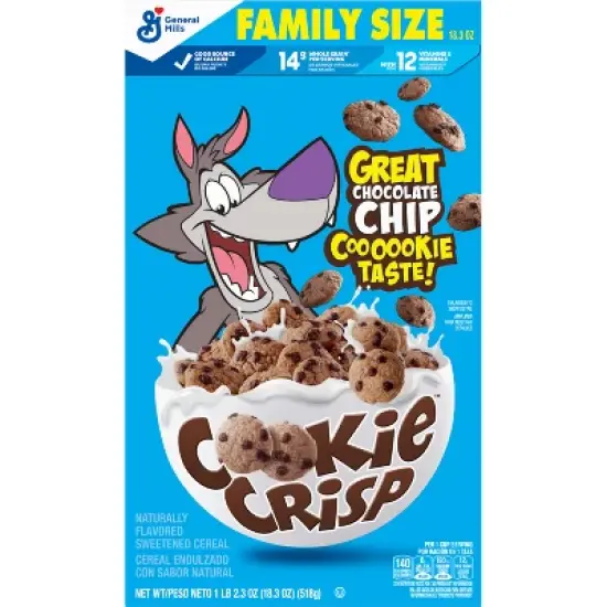 Cookie Crisp Cereal Family Size - 18.3oz - General Mills image {9}