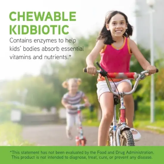 DaVinci Labs Chewable Kidbiotic - Kids Probiotics to Support Healthy Gut, Brain Health and Immunity* - Tropical Fruit Flavor - 90 Chewable Tablets image {2}