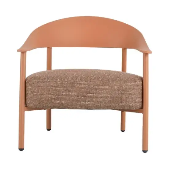 3-Piece Patio Conversation Set with 2 Cushioned Chairs and Coffee Table, Small Space Outdoor Furniture for Balcony or Porch-The Pop Home image {5}