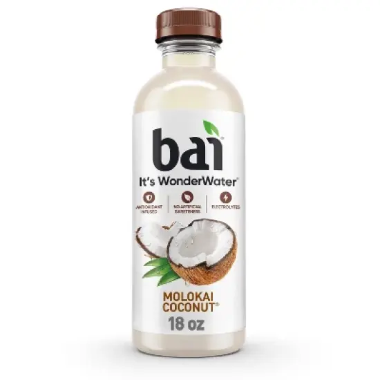 Bai Molokai Coconut Antioxidant Water - 18 fl oz Bottle image {11}