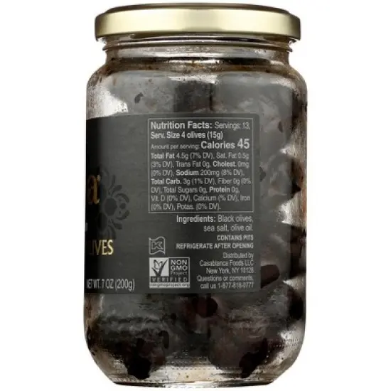 Mina Moroccan Dry Cured Olives - Case of 6/7 oz image {4}