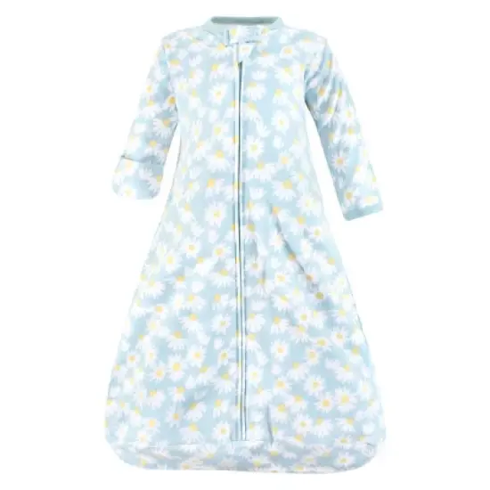 Hudson Baby Infant Girl Cotton Long-Sleeve Wearable Sleeping Bag, Sack, Blanket, Mixed Daisy image {2}
