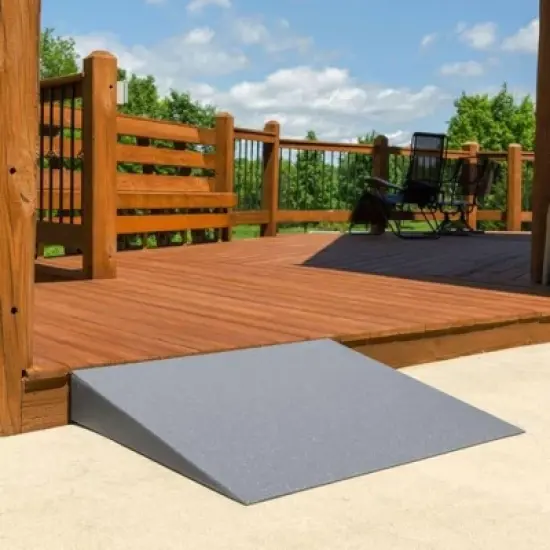 VersaRamp 3" Rise Lightweight Foam Threshold Ramp, Portable Access for Wheelchairs and Mobility Scooters at Doors, Curbs and Steps, 800 Lb Capacity image {4}