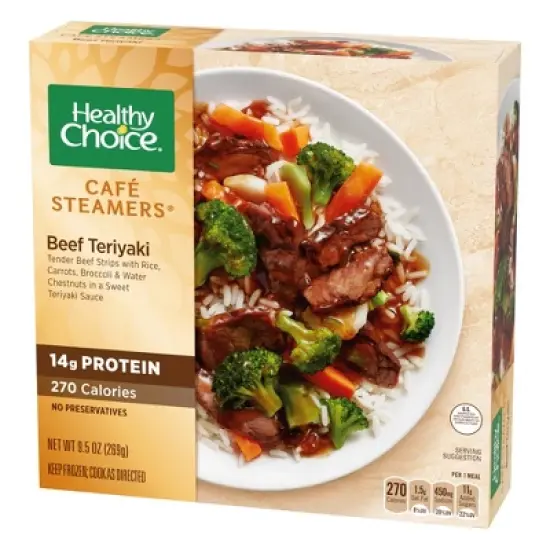 Healthy Choice Caf&eacute; Steamers Frozen Beef Teriyaki - 9.5oz image {1}