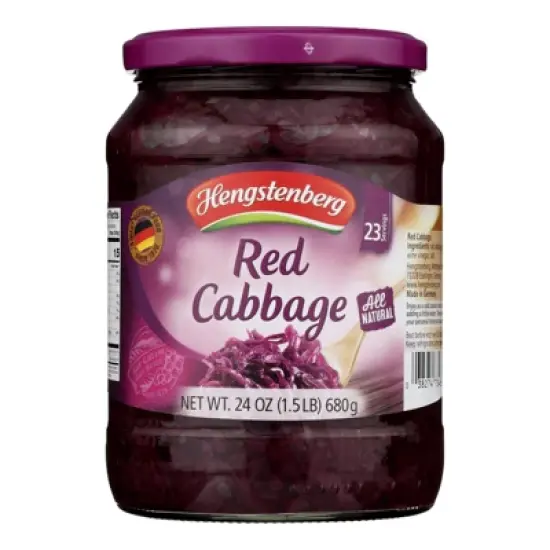 Hengstenberg Red Cabbage - Case of 12/24 oz image {1}