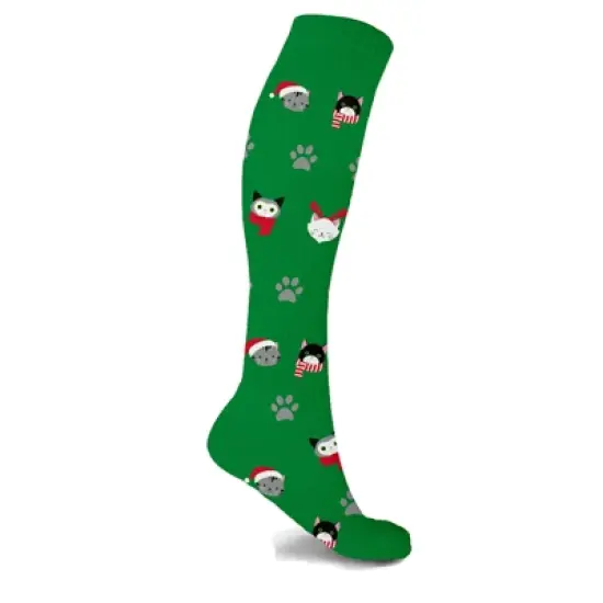 Copper Zone Christmas Fun Knee High Compression Socks Great Stocking Stuffer - 3 Pair Pack image {7}