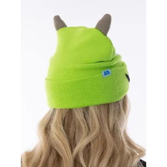 Disney Monsters Inc. Mike Wazowski Beanie Embroidered Character Costume Hat Green image {5}