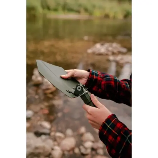 Stansport 25" GI Style Folding Shovel Olive Drab Green image {5}