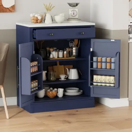 Bella Depot Modern Freestanding Kitchen Pantry Cabinet image {12}