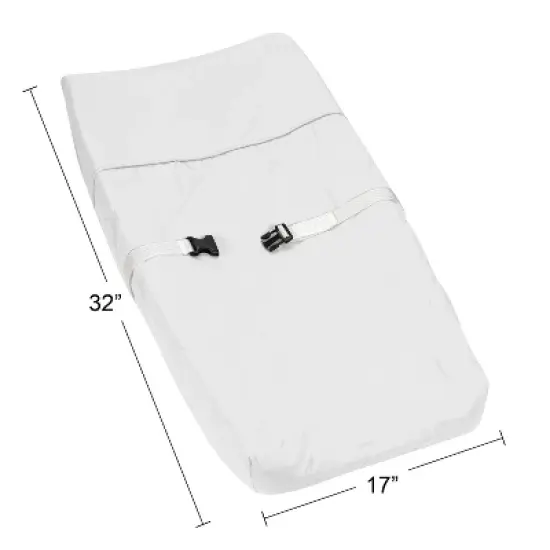 Sweet Jojo Designs Girl Changing Pad Cover Watercolor Magnolia Green and Ivory image {3}