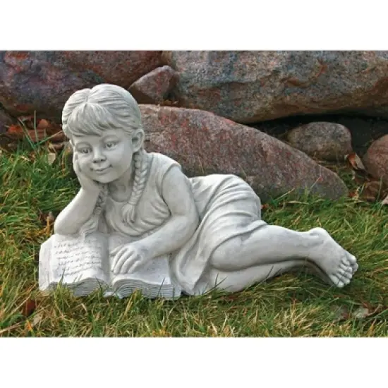 Design Toscano Reading Rebecca Garden Scholar Statues: Set of Two image {4}