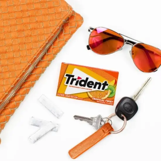 Trident Tropical Twist Chewing Gums - 2.816oz/3pk image {6}